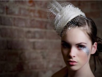 Feathered Hats for a Fashionable Bride