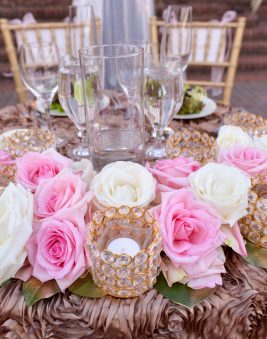 Blush and Gold Sweetheart Table. Howerton+Wooten Events.