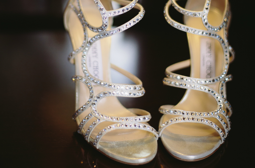 Wedding Shoes for a Bride. Howerton+Wooten Events.