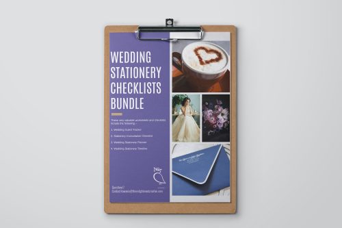 Wedding Stationery Checklists Bundle. The Enlightened Creative.
